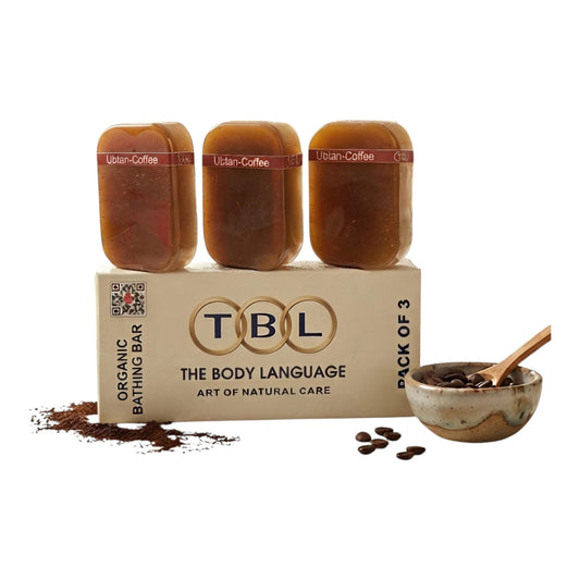The Ubtan Coffee Bathing Bar Pack Of 3